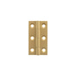 Quality image of Millhouse Brass Cabinet Butt Hinges 50mm x 28mm x 2mm - Satin Brass | Sku. mhbh50sb | available from Trade Door Handles.