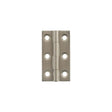 Quality image of Millhouse Brass Cabinet Butt Hinges 50mm x 28mm x 2mm - Satin Nickel | Sku. mhbh50sn | available from Trade Door Handles.