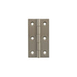 Quality image of Millhouse Brass Cabinet Butt Hinges 75mm x 41mm x 2mm - Satin Nickel | Sku. mhbh75sn | available from Trade Door Handles.