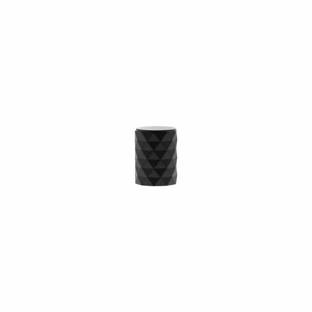 Millhouse Brass Cabinet Hardware Matt Black / Cabinet Knobs Millhouse Brass Chrysler Diamond Cylinder Cabinet Knob Handle - Matt Black