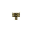 Quality image of Millhouse Brass Chrysler Diamond Round Cabinet Knob Handle - Antique Brass | Sku. mhcd1530ab | available from Trade Door Handles.