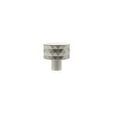 Millhouse Brass Cabinet Hardware Satin Nickel / Cabinet Knobs Millhouse Brass Chrysler Diamond Round Cabinet Knob Handle - Satin Nickel