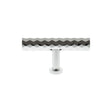 Quality image of Millhouse Brass Chrysler Diamond T-Bar Cabinet Knob Handle - Polished Chrome | Sku. mhcd1675pc | available from Trade Door Handles.