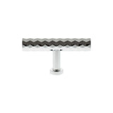 Millhouse Brass Cabinet Hardware Polished Chrome / Cabinet Knobs Millhouse Brass Chrysler Diamond T-Bar Cabinet Knob Handle - Polished Chrome