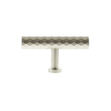 Millhouse Brass Cabinet Hardware Satin Nickel / Cabinet Knobs Millhouse Brass Chrysler Diamond T-Bar Cabinet Knob Handle - Satin Nickel