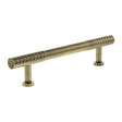 Quality image of Millhouse Brass Chrysler Diamond T-Bar Cabinet Pull Handle 128mm - Antique Brass | Sku. mhcd17128ab | available from Trade Door Handles.