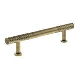Millhouse Brass Cabinet Hardware Antique Brass / Cabinet Pull Handles Millhouse Brass Chrysler Diamond T-Bar Cabinet Pull Handle 128mm - Antique Brass