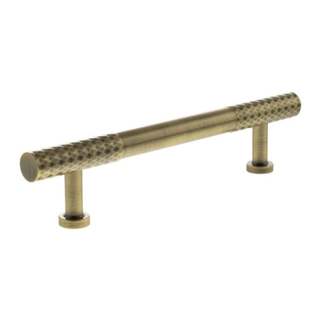 Millhouse Brass Cabinet Hardware Antique Brass / Cabinet Pull Handles Millhouse Brass Chrysler Diamond T-Bar Cabinet Pull Handle 128mm - Antique Brass
