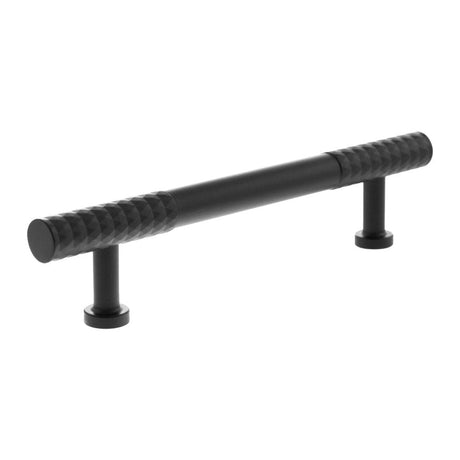 Millhouse Brass Cabinet Hardware Matt Black / Cabinet Pull Handles Millhouse Brass Chrysler Diamond T-Bar Cabinet Pull Handle 128mm - Matt Black