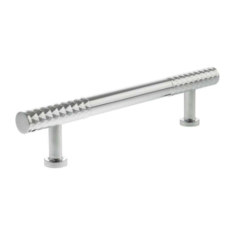 Millhouse Brass Cabinet Hardware Polished Chrome / Cabinet Pull Handles Millhouse Brass Chrysler Diamond T-Bar Cabinet Pull Handle 128mm - Polished Chrome