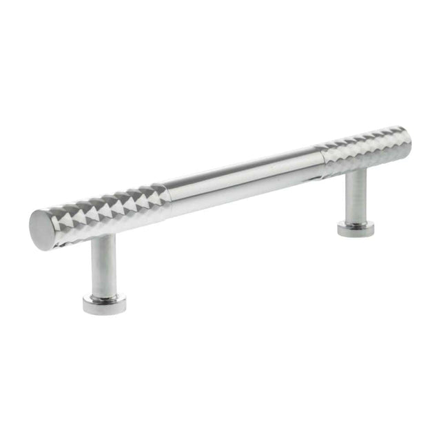 Millhouse Brass Cabinet Hardware Polished Chrome / Cabinet Pull Handles Millhouse Brass Chrysler Diamond T-Bar Cabinet Pull Handle 128mm - Polished Chrome