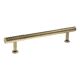 Millhouse Brass Cabinet Hardware Antique Brass / Cabinet Pull Handles Millhouse Brass Chrysler Diamond T-Bar Cabinet Pull Handle 160mm - Antique Brass