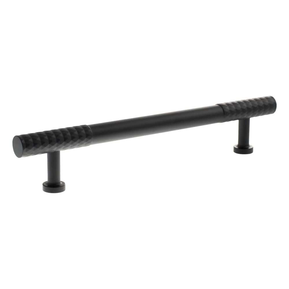 Millhouse Brass Cabinet Hardware Matt Black / Cabinet Pull Handles Millhouse Brass Chrysler Diamond T-Bar Cabinet Pull Handle 160mm - Matt Black