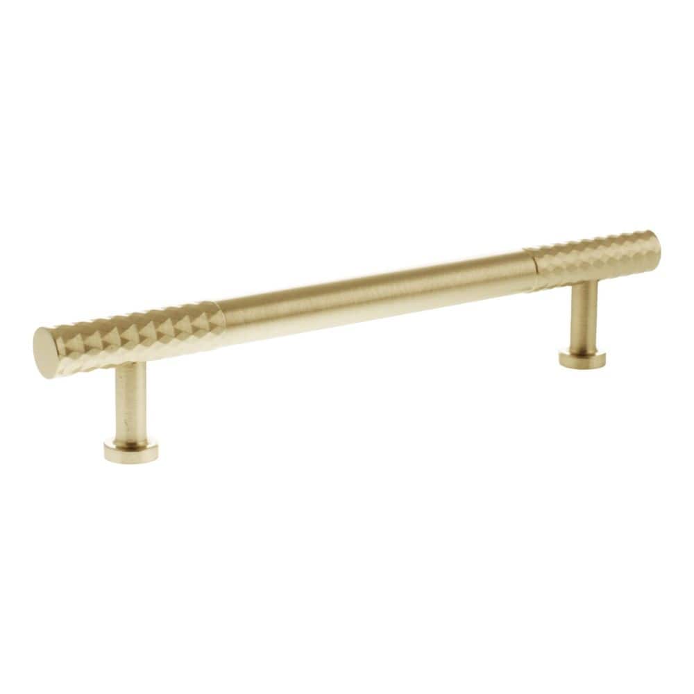 Millhouse Brass Cabinet Hardware Satin Brass / Cabinet Pull Handles Millhouse Brass Chrysler Diamond T-Bar Cabinet Pull Handle 160mm - Satin Brass
