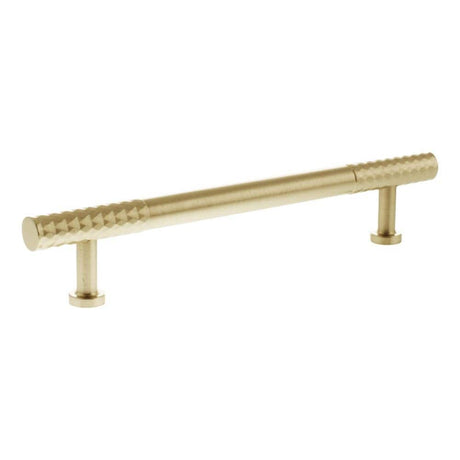 Millhouse Brass Cabinet Hardware Satin Brass / Cabinet Pull Handles Millhouse Brass Chrysler Diamond T-Bar Cabinet Pull Handle 160mm - Satin Brass
