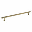 Quality image of Millhouse Brass Chrysler Diamond T-Bar Cabinet Pull Handle 320mm - Antique Brass | Sku. mhcd17320ab | available from Trade Door Handles.