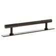 Quality image of Millhouse Brass Chrysler Diamond T-Bar Cabinet Pull Handle on Backplate 160mm - Urban Dark Bronze | Sku. mhcdb17160udb | available from Trade Door Handles.