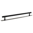 Quality image of Millhouse Brass Chrysler Diamond T-Bar Cabinet Pull Handle on Backplate 320mm - Matt Black | Sku. mhcdb17320mb | available from Trade Door Handles.
