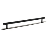 Millhouse Brass Cabinet Hardware Matt Black / Cabinet Pull Handles Millhouse Brass Chrysler Diamond T-Bar Cabinet Pull Handle on Backplate 320mm - Matt Black