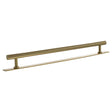 Quality image of Millhouse Brass Chrysler Diamond T-Bar Cabinet Pull Handle on Backplate 320mm - Satin Brass | Sku. mhcdb17320sb | available from Trade Door Handles.