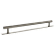 Quality image of Millhouse Brass Chrysler Diamond T-Bar Cabinet Pull Handle on Backplate 320mm - Satin Nickel | Sku. mhcdb17320sn | available from Trade Door Handles.