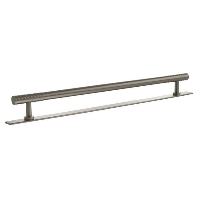 Millhouse Brass Cabinet Hardware Satin Nickel / Cabinet Pull Handles Millhouse Brass Chrysler Diamond T-Bar Cabinet Pull Handle on Backplate 320mm - Satin Nickel