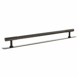 Millhouse Brass Cabinet Hardware Urban Dark Bronze / Cabinet Pull Handles Millhouse Brass Chrysler Diamond T-Bar Cabinet Pull Handle on Backplate 320mm - Urban Dark Bronze