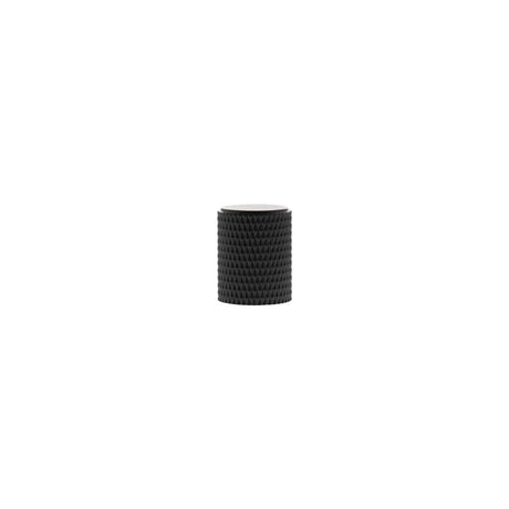 Millhouse Brass Cabinet Hardware Matt Black / Cabinet Knobs Millhouse Brass Eiffel Knurled Cylinder Cabinet Knob Handle - Matt Black