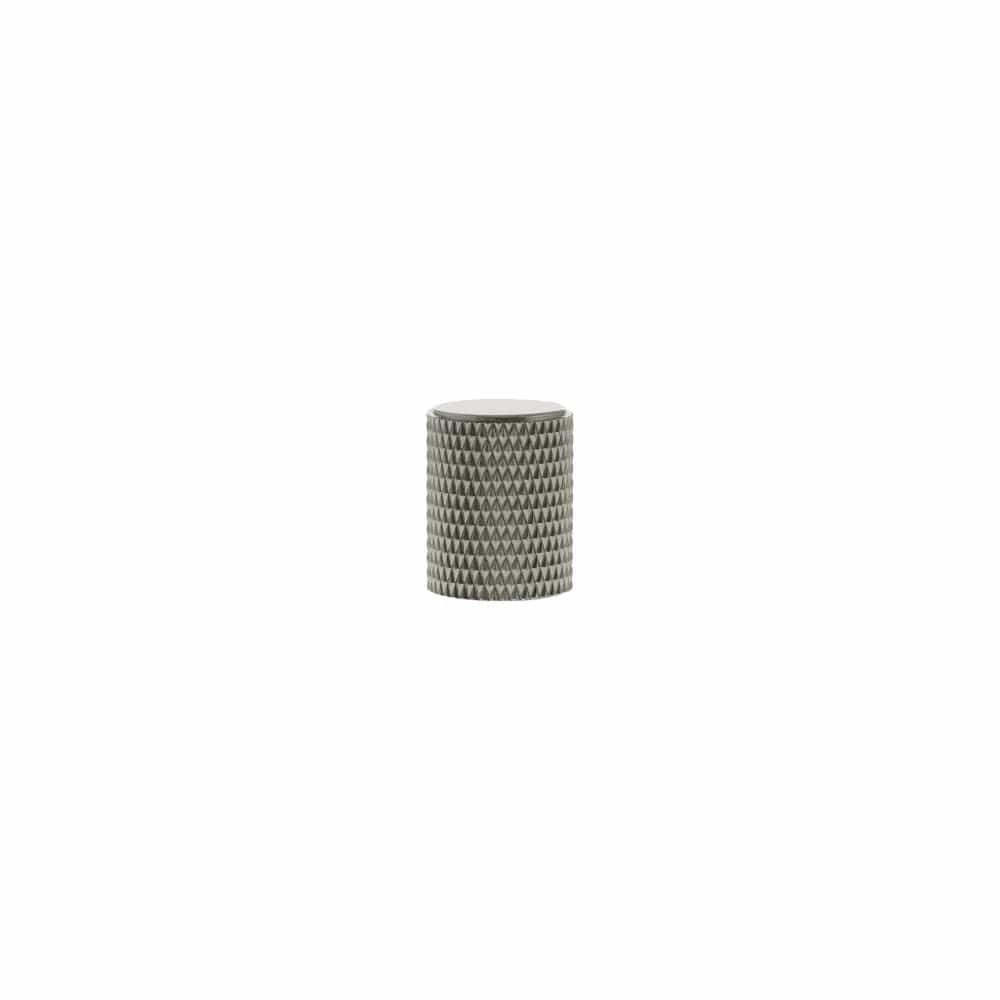 Millhouse Brass Cabinet Hardware Satin Nickel / Cabinet Knobs Millhouse Brass Eiffel Knurled Cylinder Cabinet Knob Handle - Satin Nickel