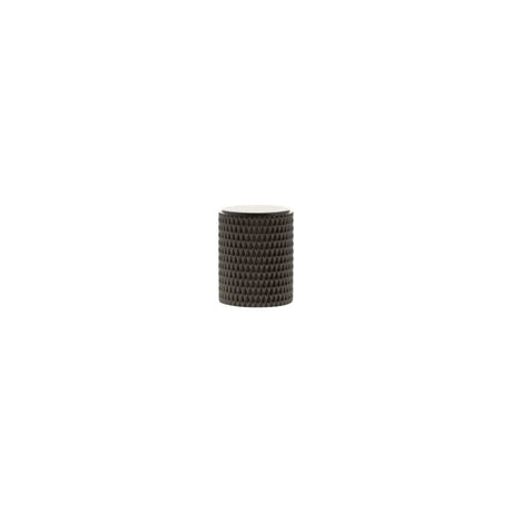 Millhouse Brass Cabinet Hardware Urban Dark Bronze / Cabinet Knobs Millhouse Brass Eiffel Knurled Cylinder Cabinet Knob Handle - Urban Dark Bronze