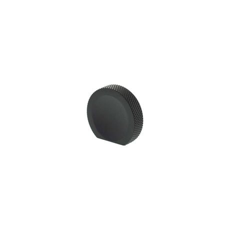 Millhouse Brass Cabinet Hardware Matt Black / Cabinet Knobs Millhouse Brass Eiffel Knurled Finger Pull Cabinet Knob Handle - Matt Black