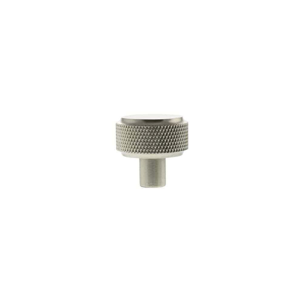 Millhouse Brass Cabinet Hardware Satin Nickel / Cabinet Knobs Millhouse Brass Eiffel Knurled Round Cabinet Knob Handle - Satin Nickel