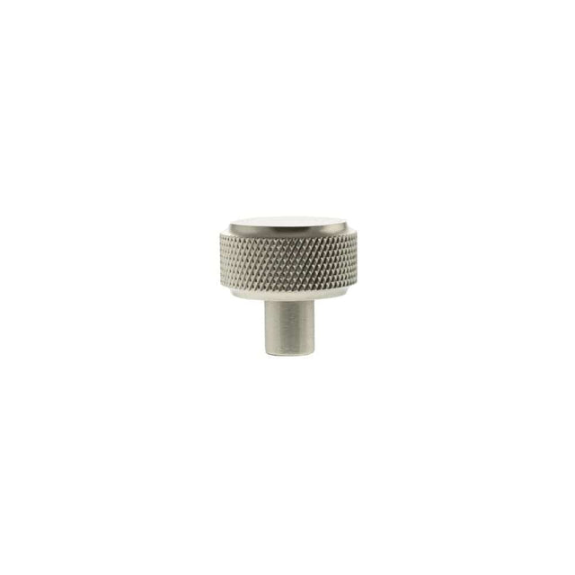 Millhouse Brass Cabinet Hardware Satin Nickel / Cabinet Knobs Millhouse Brass Eiffel Knurled Round Cabinet Knob Handle - Satin Nickel