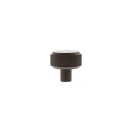 Millhouse Brass Cabinet Hardware Urban Dark Bronze / Cabinet Knobs Millhouse Brass Eiffel Knurled Round Cabinet Knob Handle - Urban Dark Bronze