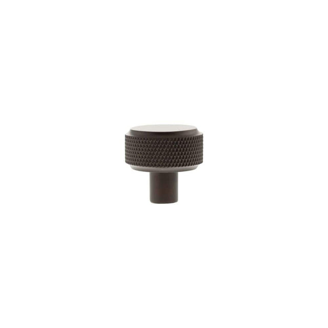 Millhouse Brass Cabinet Hardware Urban Dark Bronze / Cabinet Knobs Millhouse Brass Eiffel Knurled Round Cabinet Knob Handle - Urban Dark Bronze