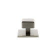 Quality image of Millhouse Brass Eiffel Knurled Square Cabinet Knob Handle on Backplate - Satin Nickel | Sku. mhckb1230sn | available from Trade Door Handles.
