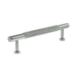 Quality image of Millhouse Brass Eiffel Knurled T-Bar Cabinet Pull Handle 128mm - Polished Chrome | Sku. mhck17128pc | available from Trade Door Handles.