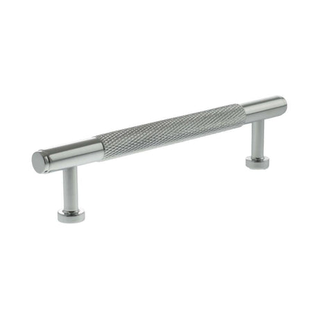 Millhouse Brass Cabinet Hardware Polished Chrome / Cabinet Pull Handles Millhouse Brass Eiffel Knurled T-Bar Cabinet Pull Handle 128mm - Polished Chrome