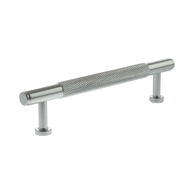 Millhouse Brass Cabinet Hardware Polished Chrome / Cabinet Pull Handles Millhouse Brass Eiffel Knurled T-Bar Cabinet Pull Handle 128mm - Polished Chrome