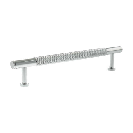 Millhouse Brass Cabinet Hardware Polished Chrome / Cabinet Pull Handles Millhouse Brass Eiffel Knurled T-Bar Cabinet Pull Handle 160mm - Polished Chrome