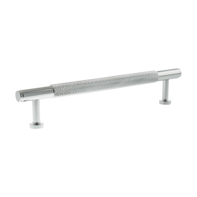 Millhouse Brass Cabinet Hardware Polished Chrome / Cabinet Pull Handles Millhouse Brass Eiffel Knurled T-Bar Cabinet Pull Handle 160mm - Polished Chrome