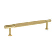 Quality image of Millhouse Brass Eiffel Knurled T-Bar Cabinet Pull Handle 160mm - Satin Brass | Sku. mhck17160sb | available from Trade Door Handles.