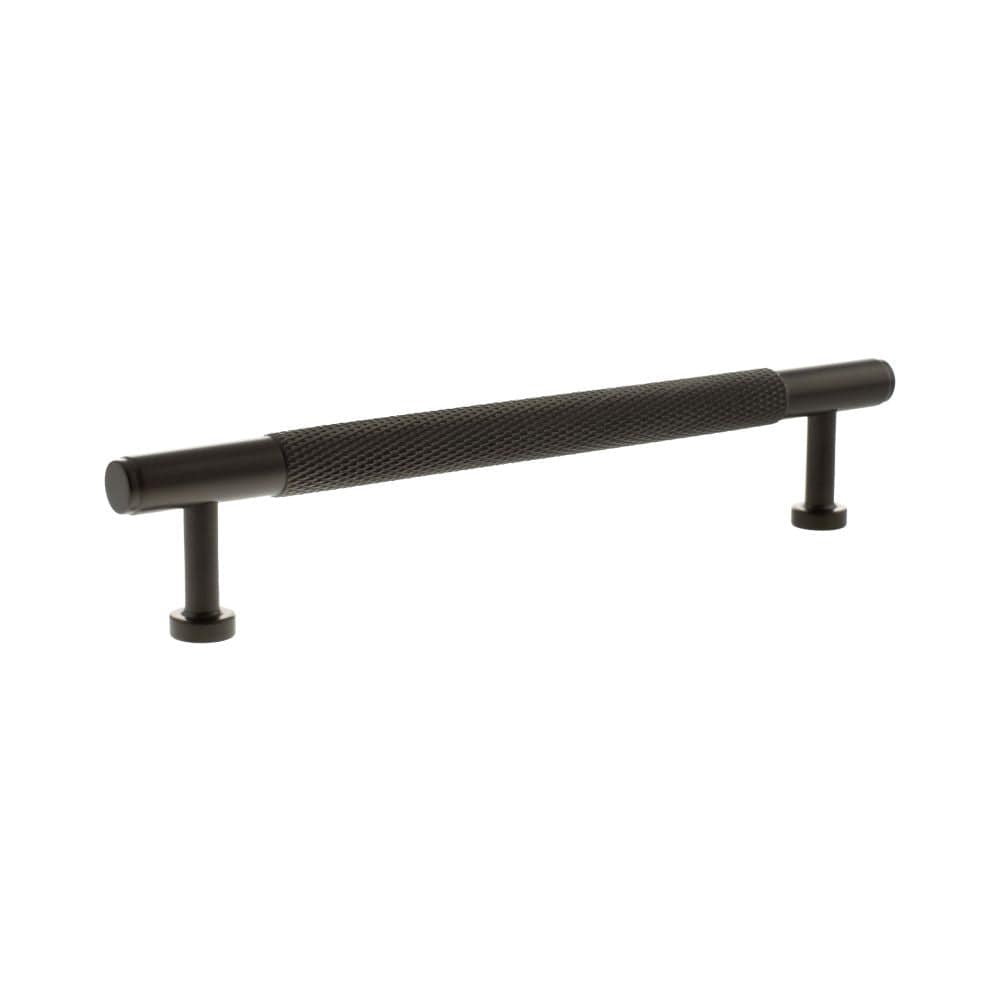 Millhouse Brass Cabinet Hardware Urban Dark Bronze / Cabinet Pull Handles Millhouse Brass Eiffel Knurled T-Bar Cabinet Pull Handle 160mm - Urban Dark Bronze