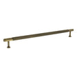 Quality image of Millhouse Brass Eiffel Knurled T-Bar Cabinet Pull Handle 320mm - Antique Brass | Sku. mhck17320ab | available from Trade Door Handles.