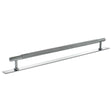 Quality image of Millhouse Brass Eiffel Knurled T-Bar Cabinet Pull Handle on Backplate 320mm - Polished Chrome | Sku. mhckb17320pc | available from Trade Door Handles.