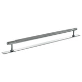 Millhouse Brass Cabinet Hardware Polished Chrome / Cabinet Pull Handles Millhouse Brass Eiffel Knurled T-Bar Cabinet Pull Handle on Backplate 320mm - Polished Chrome