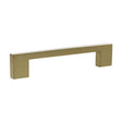 Quality image of Millhouse Brass Empire Slim Cabinet Pull Handle 128mm - Satin Brass | Sku. mhcn17128sb | available from Trade Door Handles.