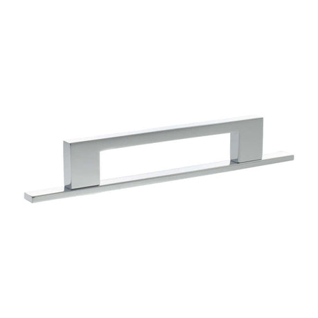 Millhouse Brass Cabinet Hardware Polished Chrome / Cabinet Pull Handles Millhouse Brass Empire Slim Cabinet Pull Handle on Backplate 128mm - Polished Chrome
