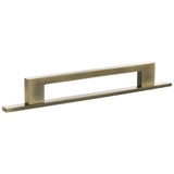 Millhouse Brass Cabinet Hardware Antique Brass / Cabinet Pull Handles Millhouse Brass Empire Slim Cabinet Pull Handle on Backplate 160mm - Antique Brass