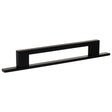 Quality image of Millhouse Brass Empire Slim Cabinet Pull Handle on Backplate 160mm - Matt Black | Sku. mhcnb17160mb | available from Trade Door Handles.